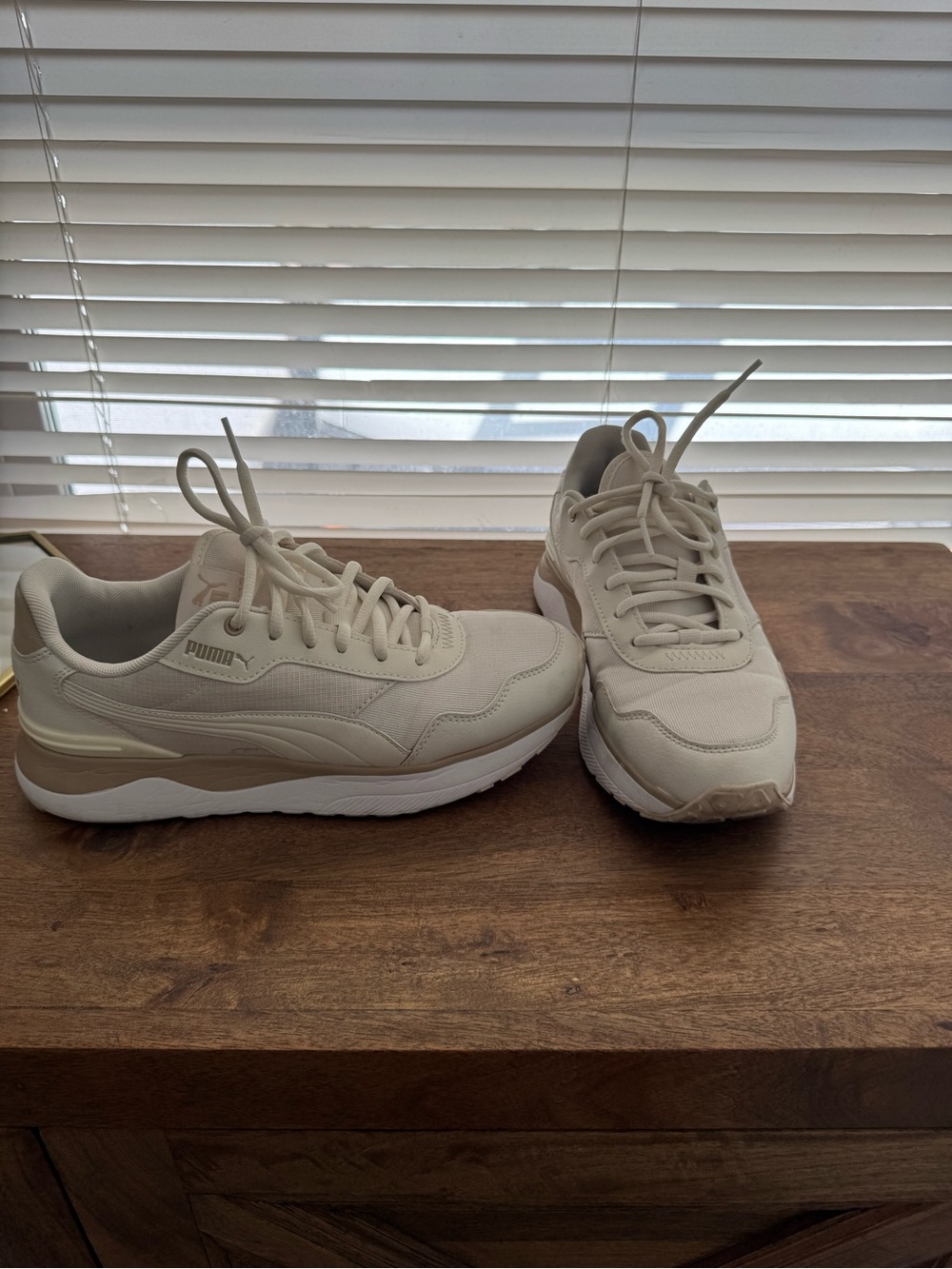 Puma Men’s Beige Casual Runner Sneakers